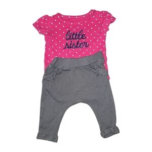 Carter's Pink and Gray Kids Matching Set